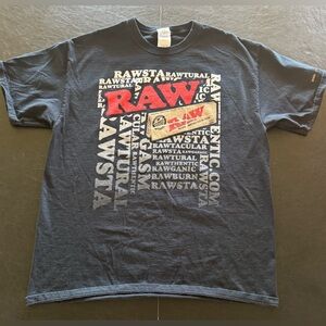 Vintage Raw Rolling Papers Graphic 420 Stoner T Shirt